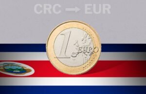 Costa Rica: Euro trimestre: hoje, 22 de setembro, EUR para CRC