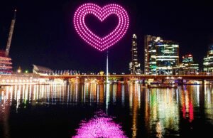 Drone Drone Drone Show Australian Australia criou o porto de Sydney