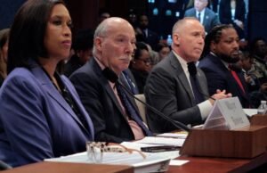 Os funcionários da DC forçam o ataque ao crime e segurança de ouvir o Congresso