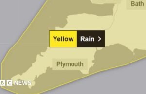 Devon e Cornwall enfrentaram inundação após chuva chuvosa