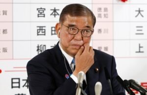 Primeiro Ministro do Japão Sigueru Ishiha Posição após deficiências eleitorais
