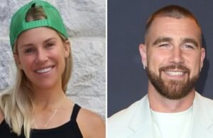 Kelly Stafford em seu amigo de Travis e Jason Kelce