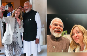 Modi escreveu à frente de Meloni Meloni, elogiando sua direção e valores