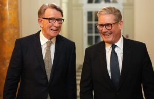 Primeiro -ministro mata Peter Mandelson Embaixeson no meio da controvérsia