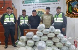 O PNP captura mais de 100 medicamentos e exclui os grupos de tráfico de Libertad