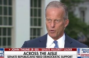 Thune Troderong de Thune senador acusa os líderes de Dem de manter o refém no governo fechado