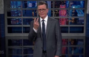 Stephen Colbert respondeu às observações de Trump Chicago em uma palavra forte