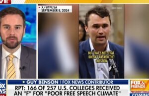 Ameaçar a liberdade de expressão no acampamento da universidade sobre o qual Guy Benson fala
