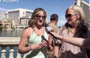 Viajante em Las Vegas está dividido o preço mágico