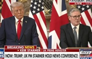 Trump e Starmer acontecem de uma nova conferência durante a visita do estado