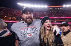 Os roqueiros icônicos dos anos 80 acrescentam a forma de dar ‘sendo Taylor Swift e Travis Kalce da fruta