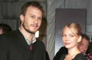 A filha de Heath Lllger, Tildera, está salvando uma fotografia em uma pequena visão em Nova York