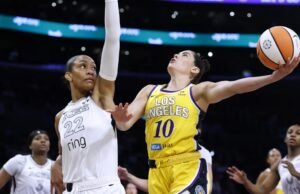 Scarks Aces, instalou os registros da temporada WNBA para 3 pontos