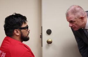 O bebê Emmanuel Haro está implorando, mas não culpado de uma criança matando