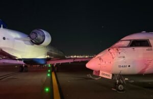 Duas aeronaves quando o aeroporto de LaGuardia registrado em Nova York