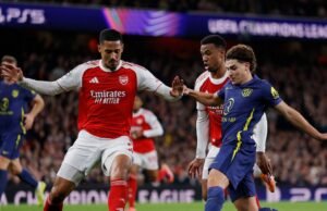Com Julián Álvarez titular, Atlético de Madrid perdeu para o Arsenal na Liga dos Campeões