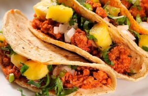 Colesterol alto ou gota? Prepare Tacos Al Pastor sem carne
