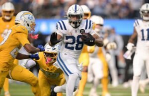 Chargers derrubaram Rusher Jonathan Taylor na derrota para Colts