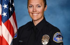 A mulher mais alta no selo do selo