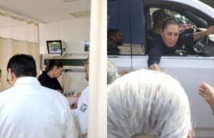 Sheinbaum se reuniu com pacientes e familiares em Salina Cruz após a tragédia interoceânica