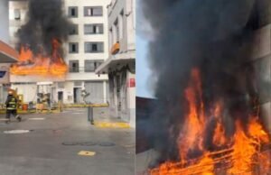 Grande incêndio destrói edifícios em Rímac: Suspeita-se que o fogo atingirá a bomba próxima