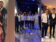 Fotos dos jogadores do Boca Juniors no casamento de Kevin Zenón e Sol Amsler: o encontro de dois ex-jogadores de futebol do clube