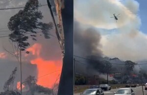 Arbusto morto causa estragos em Nova Gales do Sul, casas destruídas como calor