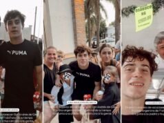 As fotos virais de Franco Colapinto durante suas férias na Argentina: a selfie do açougueiro e o cartão postal de chocolate