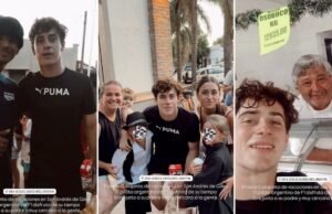 As fotos virais de Franco Colapinto durante suas férias na Argentina: a selfie do açougueiro e o cartão postal de chocolate