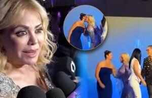 Gisela Valcárcel abraça Susana Umbert e cumprimenta Karla Tarazona com um beijo após retorno à Panamericana
