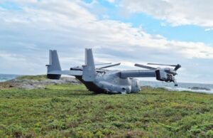 Relatório da Marinha revela risco não resolvido em aeronaves V-22 Osprey ligadas ao acidente