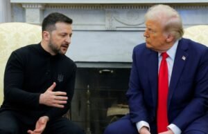 Volodymyr Zelensky chegou aos Estados Unidos e negociará no domingo um plano de 20 pontos com Donald Trump para a paz na Ucrânia.