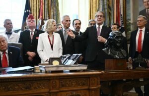 Trump zomba de Newsom por cochilar enquanto assinava ordem executiva para regulamentar a maconha