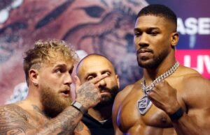 Jake Paul reage ao acidente pós-luta de Anthony Joshua