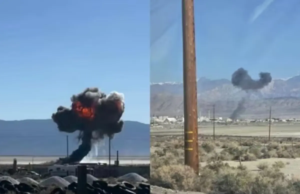Força Aérea F-16c perto do Aeroporto TRONA, Piloto Seguro
