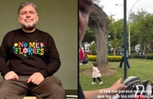 Javier Masías causou polêmica depois de ‘falar’ sobre crianças brincando em um parque de Miraflores: “Está cheio”