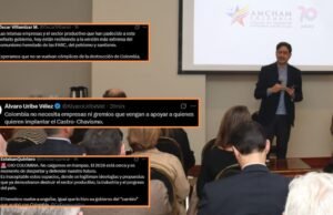 O Centro Democrático critica reunião da amcham com Iván Cepona por “apoiar aqueles que querem implementar o Castro-Chavismo”