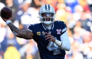 NFL no Natal: Dak Prescott leva Cowboys a Commanders