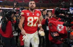 Travis Kelce está no topo da lista de recebedores de todos os tempos da NFL quando se trata de saídas