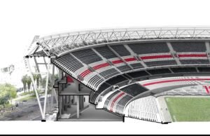 O vídeo divulgado pelo River Plate com o andamento da ampliação e cobertura do Monumental