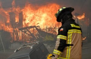 Imagens dos devastadores incêndios florestais que devastaram o sul do Chile