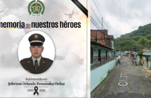 Mataram um policial que foi lutar durante a comemoração do Ano Novo em Villavicencio