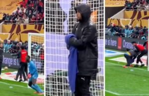 O herói secreto da luta inusitada recebeu uma toalha durante a partida chocante entre Senegal e Marrocos pelo Campeonato Africano.