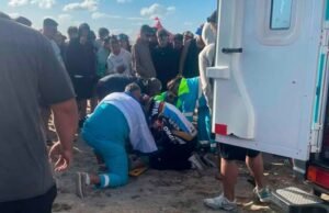 Um homem de 27 anos capotou a bicicleta nas dunas de Villa Gesell e foi rapidamente levado para La Plata.