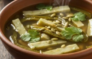 A sopa de pimenta nopal e poblano de limpeza perfeita para limpar o corpo e cuidar da digestão