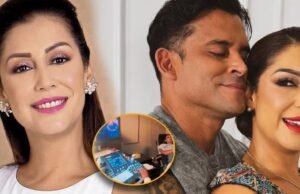 Karla Tarazona reaparece na clínica de fertilidade com Christian Domínguez e fica feliz com o ultrassom: “Não está longe”