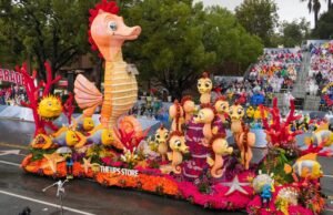 Real Big Fish: carro alegórico Rose Parade bate recorde mundial do Guinness