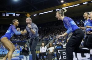 Jordan Chiles marca o primeiro 10 perfeito no salto e leva a UCLA à vitória