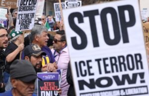 Centenas marcharam em Los Angeles exigindo a abolição do ICE