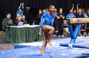 Jordan Chiles atingiu outro 10 perfeito para a ginástica da UCLA